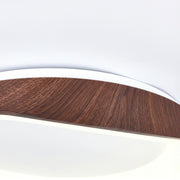 Chic Scandinavian LED ceiling light – Elegant wood and metal aesthetic with a soft glow