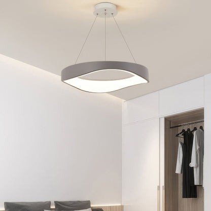 Suspension LED ronde moderne et élégante – Éclairage écoénergétique stylé pour un look minimaliste chic