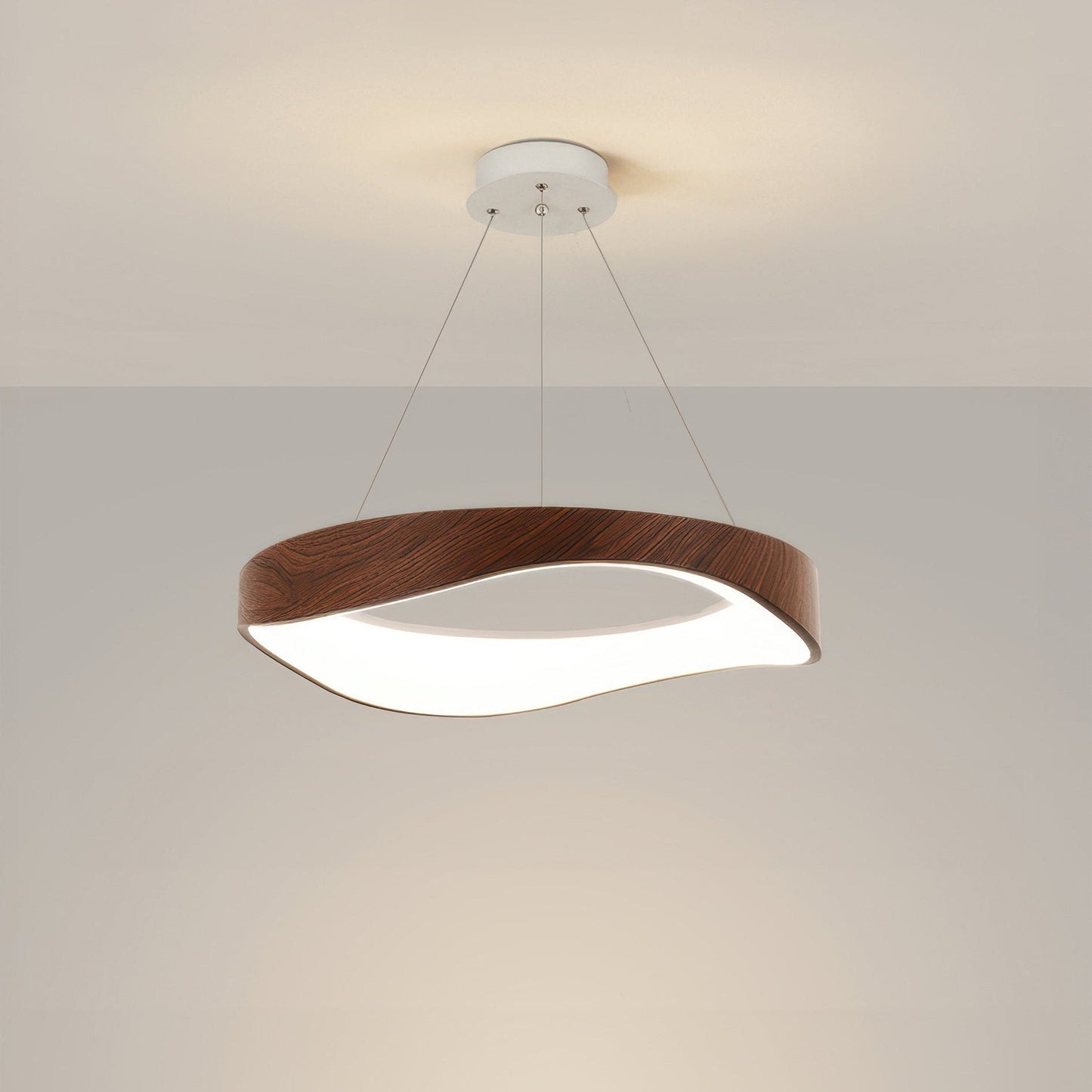 Suspension LED ronde moderne et élégante – Éclairage écoénergétique stylé pour un look minimaliste chic