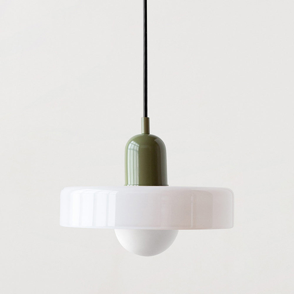 Suspension en verre Bauhaus élégante - Où la fonction moderne rencontre le minimalisme élégant