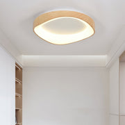Chic Scandinavian LED ceiling light – Elegant wood and metal aesthetic with a soft glow