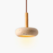 Travertine Pendant Light Osho – Exquisite Natural Stone Design Enhanced by Elegant LED Lighting