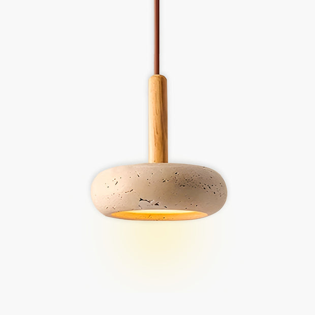 Travertine Pendant Light Osho – Exquisite Natural Stone Design Enhanced by Elegant LED Lighting