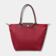 Elegant Oxford shoulder bag – With refined faux leather details