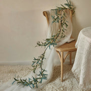 Magic Olive Branch Garland – Decorate Your Space with 96 Twinkling LED Lights for Indoor and Outdoor Elegance