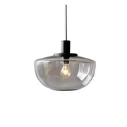 Elegant globe glass pendant - Chic metal and glass design perfect for dining and kitchen spaces