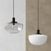 Elegant globe glass pendant - Chic metal and glass design perfect for dining and kitchen spaces