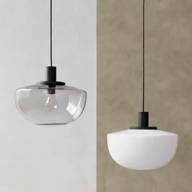 Elegant globe glass pendant - Chic metal and glass design perfect for dining and kitchen spaces
