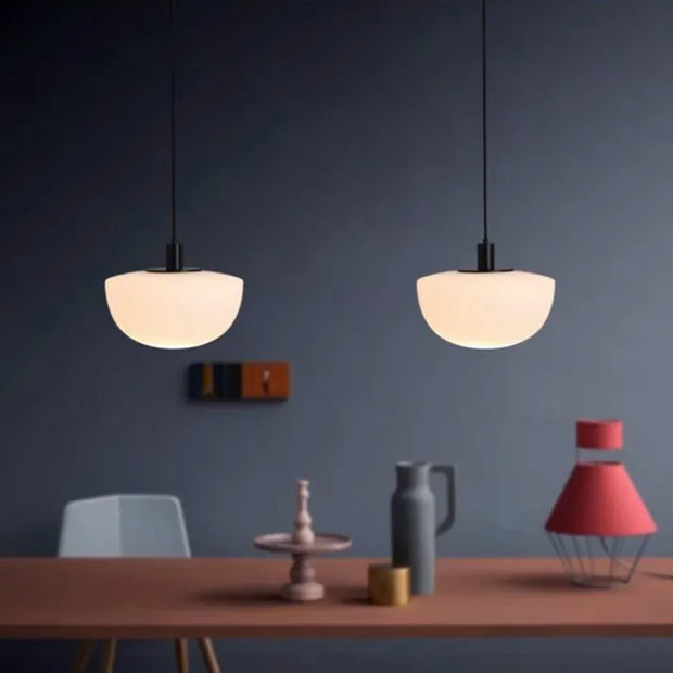 Elegant globe glass pendant - Chic metal and glass design perfect for dining and kitchen spaces