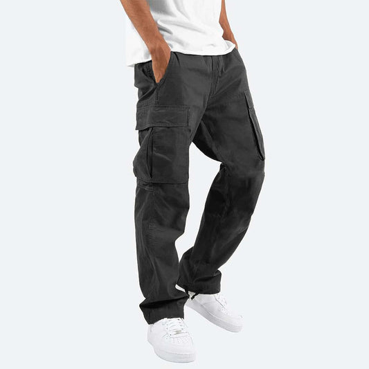 Pantalon Cargo Homme en Coton, Confort Optimal et Style Moderne avec Poches Pratiques - Idéal pour Bureau et Loisirs