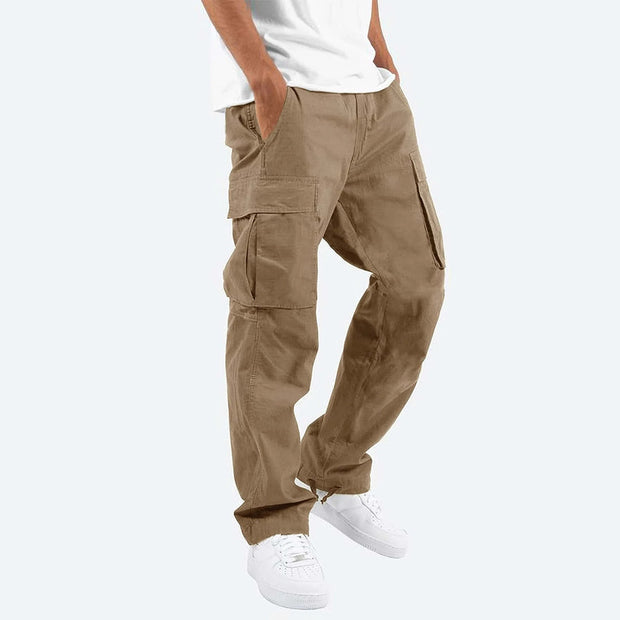 Men's Cotton Cargo Pants, Optimal Comfort and Modern Style with Practical Pockets - Ideal for Office and Leisure