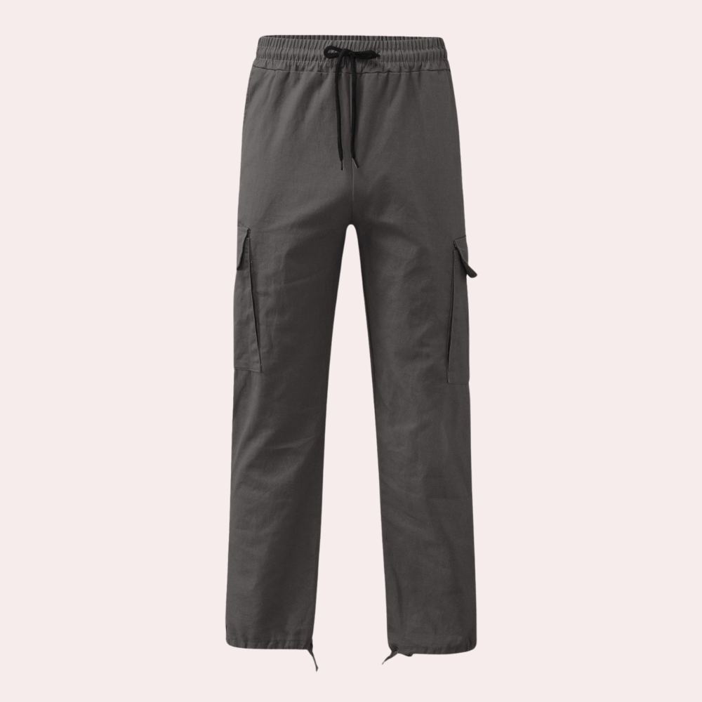 Pantalon Cargo Homme en Coton, Confort Optimal et Style Moderne avec Poches Pratiques - Idéal pour Bureau et Loisirs