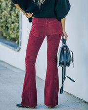 Women's Flowing Flared Pants High Waist – Elegant and Comfortable in Multiple Colors