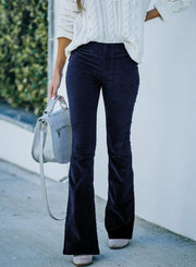 Women's Flowing Flared Pants High Waist – Elegant and Comfortable in Multiple Colors