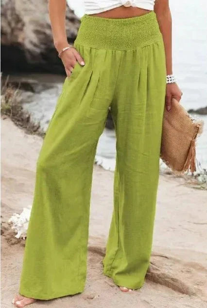 Wide Pants with Elastic Waist for Unmatched Comfort and Elegance