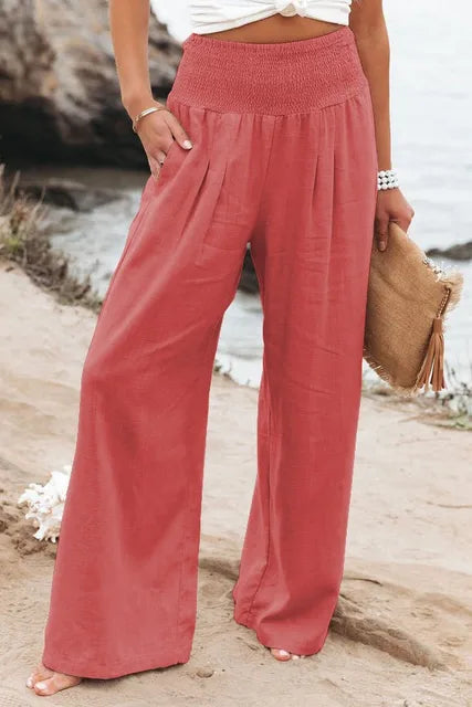Wide Pants with Elastic Waist for Unmatched Comfort and Elegance