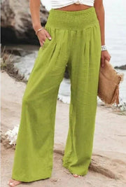Wide Pants with Elastic Waist for Unmatched Comfort and Elegance