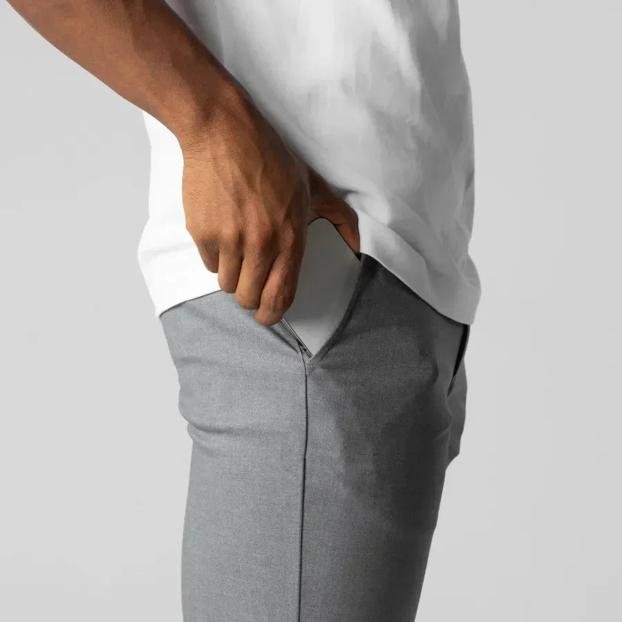 Pantalons Chino Slim-Fit Bjorne en Coton Élastique pour un Style Élégant et Confort Optimal