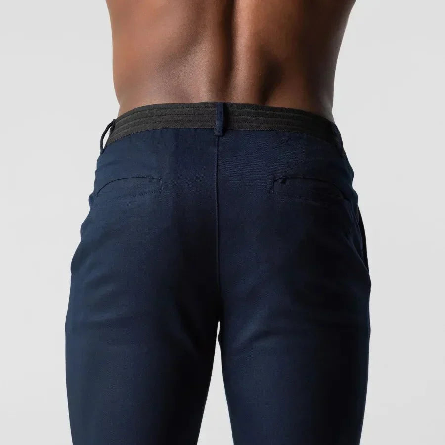 Pantalons Chino Slim-Fit Bjorne en Coton Élastique pour un Style Élégant et Confort Optimal
