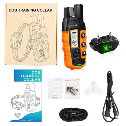 Collier de dressage pour chien rechargeable étanche 1000m avancé pour un entraînement efficace