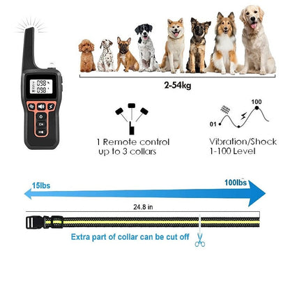 Collier de dressage pour chien étanche et rechargeable ultime – Contrôle longue portée supérieur