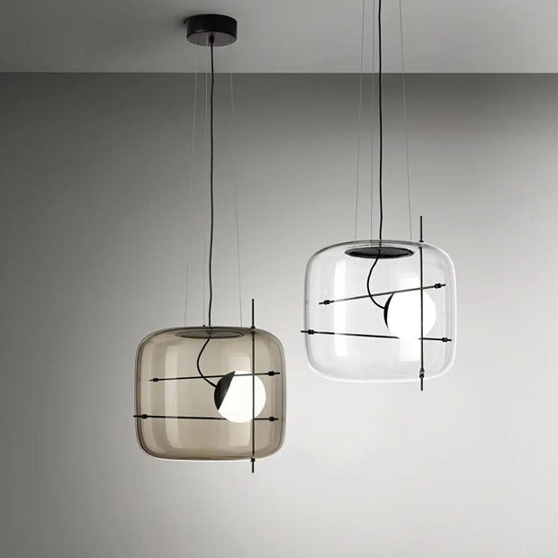 Suspension en Verre Sleek Plot - Lampe LED Suspendue Élégante pour une Ambiance Chaleureuse