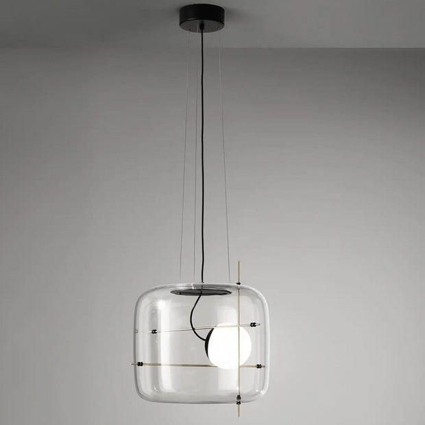 Suspension en Verre Sleek Plot - Lampe LED Suspendue Élégante pour une Ambiance Chaleureuse