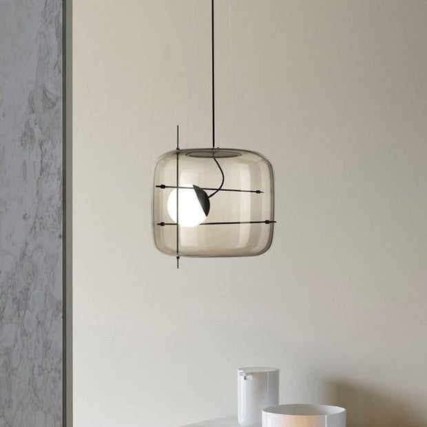 Suspension en Verre Sleek Plot - Lampe LED Suspendue Élégante pour une Ambiance Chaleureuse