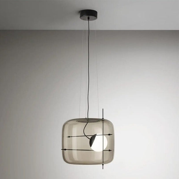 Suspension en Verre Sleek Plot - Lampe LED Suspendue Élégante pour une Ambiance Chaleureuse