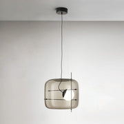 Suspension en Verre Sleek Plot - Lampe LED Suspendue Élégante pour une Ambiance Chaleureuse