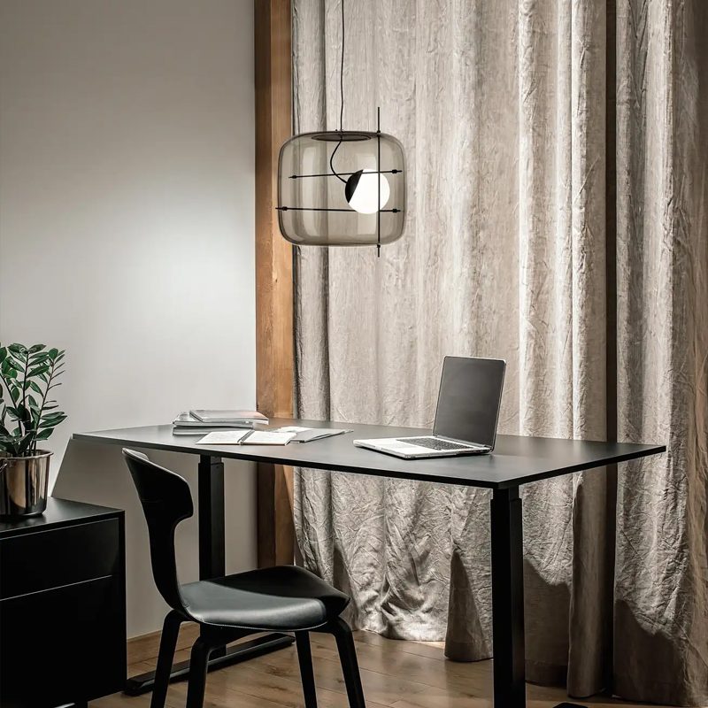 Ophanging en Glas Slank Plot - Elegante LED Hanglamp voor een Warme Sfeer