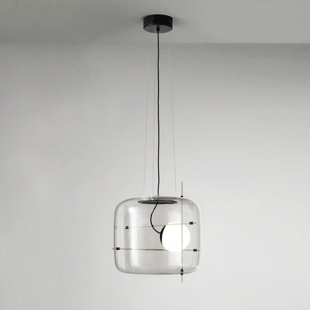 Suspension en Verre Sleek Plot - Lampe LED Suspendue Élégante pour une Ambiance Chaleureuse