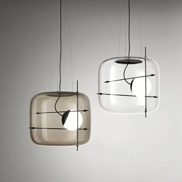 Suspension en Verre Sleek Plot - Lampe LED Suspendue Élégante pour une Ambiance Chaleureuse