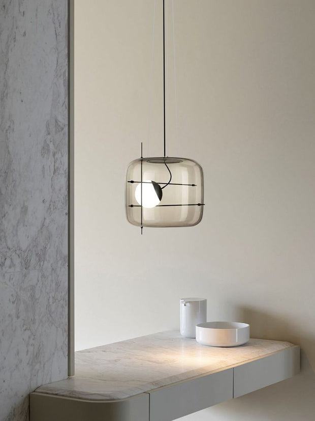 Suspension en Verre Sleek Plot - Lampe LED Suspendue Élégante pour une Ambiance Chaleureuse