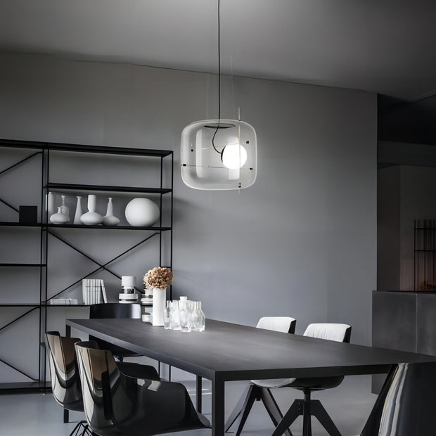 Suspension en Verre Sleek Plot - Lampe LED Suspendue Élégante pour une Ambiance Chaleureuse