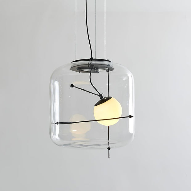 Suspension en Verre Sleek Plot - Lampe LED Suspendue Élégante pour une Ambiance Chaleureuse