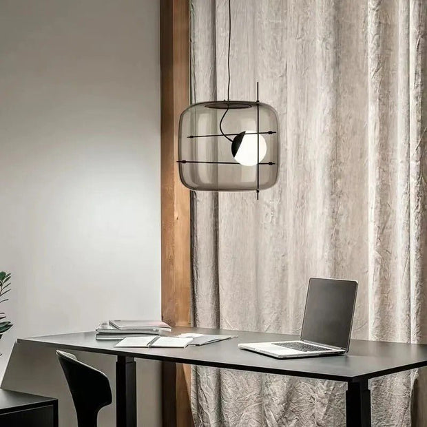 Suspension en Verre Sleek Plot - Lampe LED Suspendue Élégante pour une Ambiance Chaleureuse