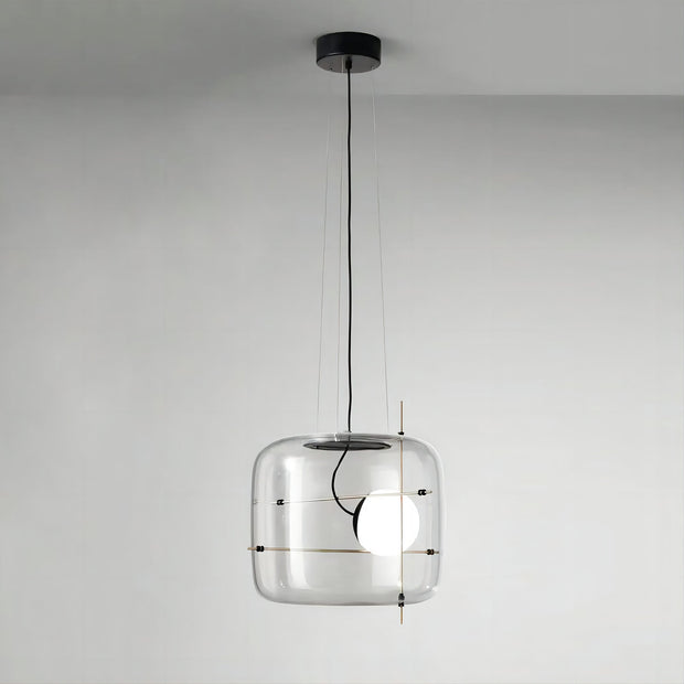 Suspension en Verre Sleek Plot - Lampe LED Suspendue Élégante pour une Ambiance Chaleureuse