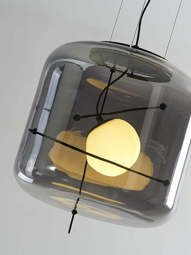 Suspension en Verre Sleek Plot - Lampe LED Suspendue Élégante pour une Ambiance Chaleureuse