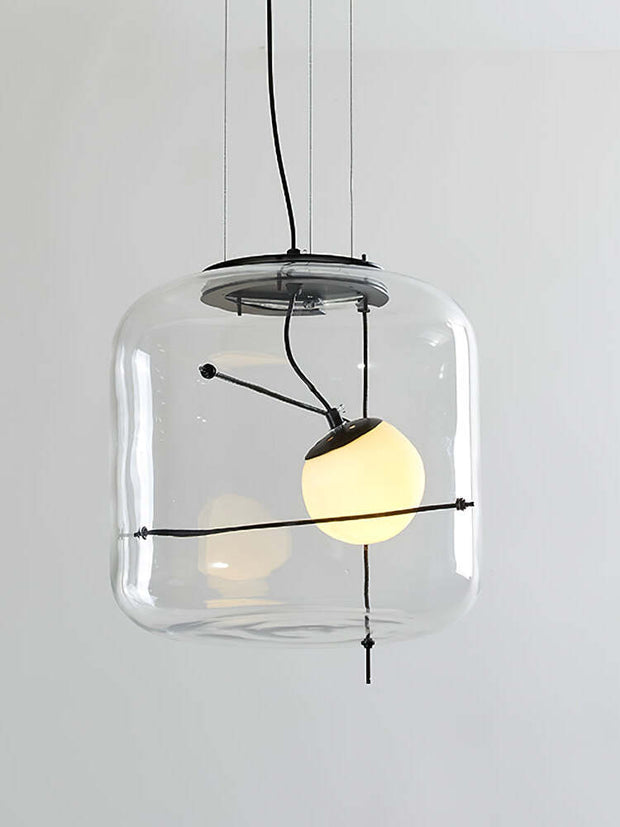 Suspension en Verre Sleek Plot - Lampe LED Suspendue Élégante pour une Ambiance Chaleureuse