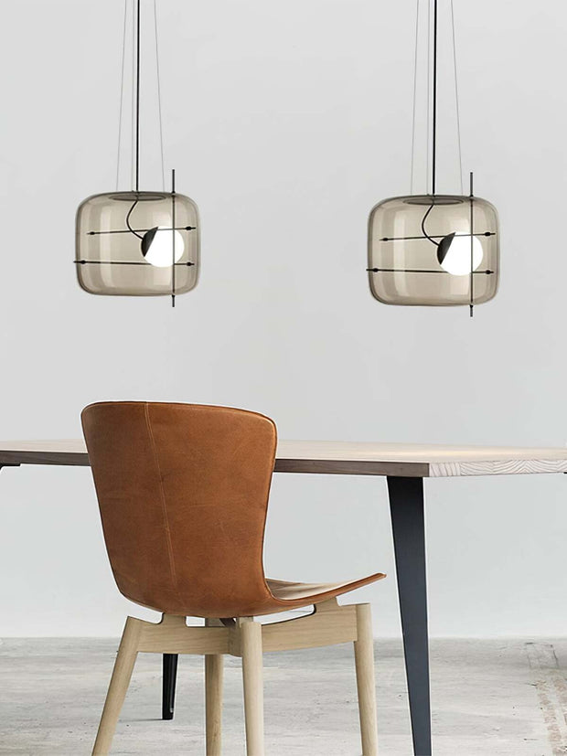 Suspension en Verre Sleek Plot - Lampe LED Suspendue Élégante pour une Ambiance Chaleureuse