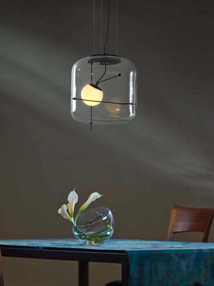 Ophanging en Glas Slank Plot - Elegante LED Hanglamp voor een Warme Sfeer