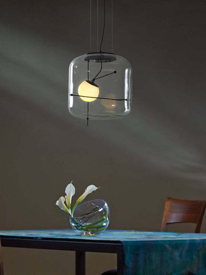 Ophanging en Glas Slank Plot - Elegante LED Hanglamp voor een Warme Sfeer