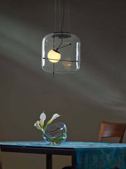 Suspension en Verre Sleek Plot - Lampe LED Suspendue Élégante pour une Ambiance Chaleureuse