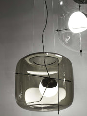 Suspension en Verre Sleek Plot - Lampe LED Suspendue Élégante pour une Ambiance Chaleureuse