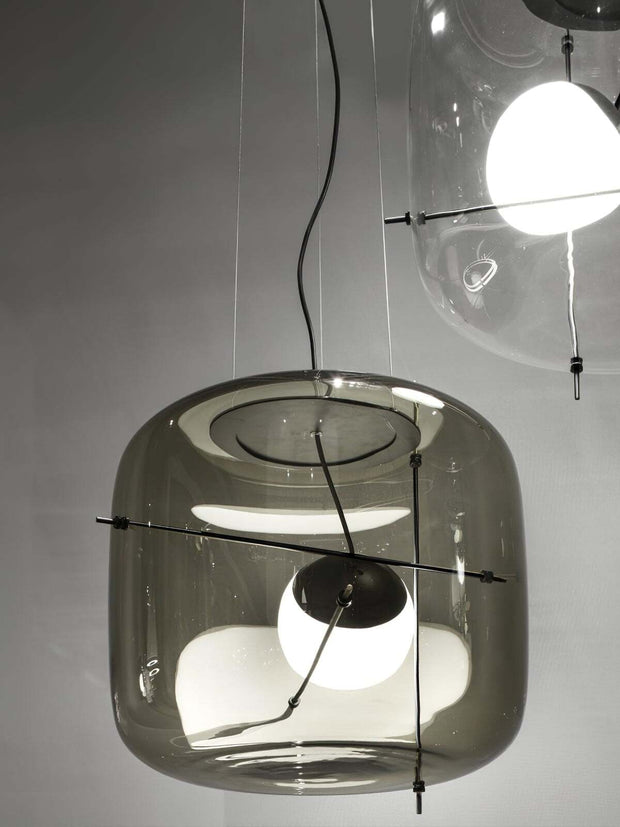 Suspension en Verre Sleek Plot - Lampe LED Suspendue Élégante pour une Ambiance Chaleureuse