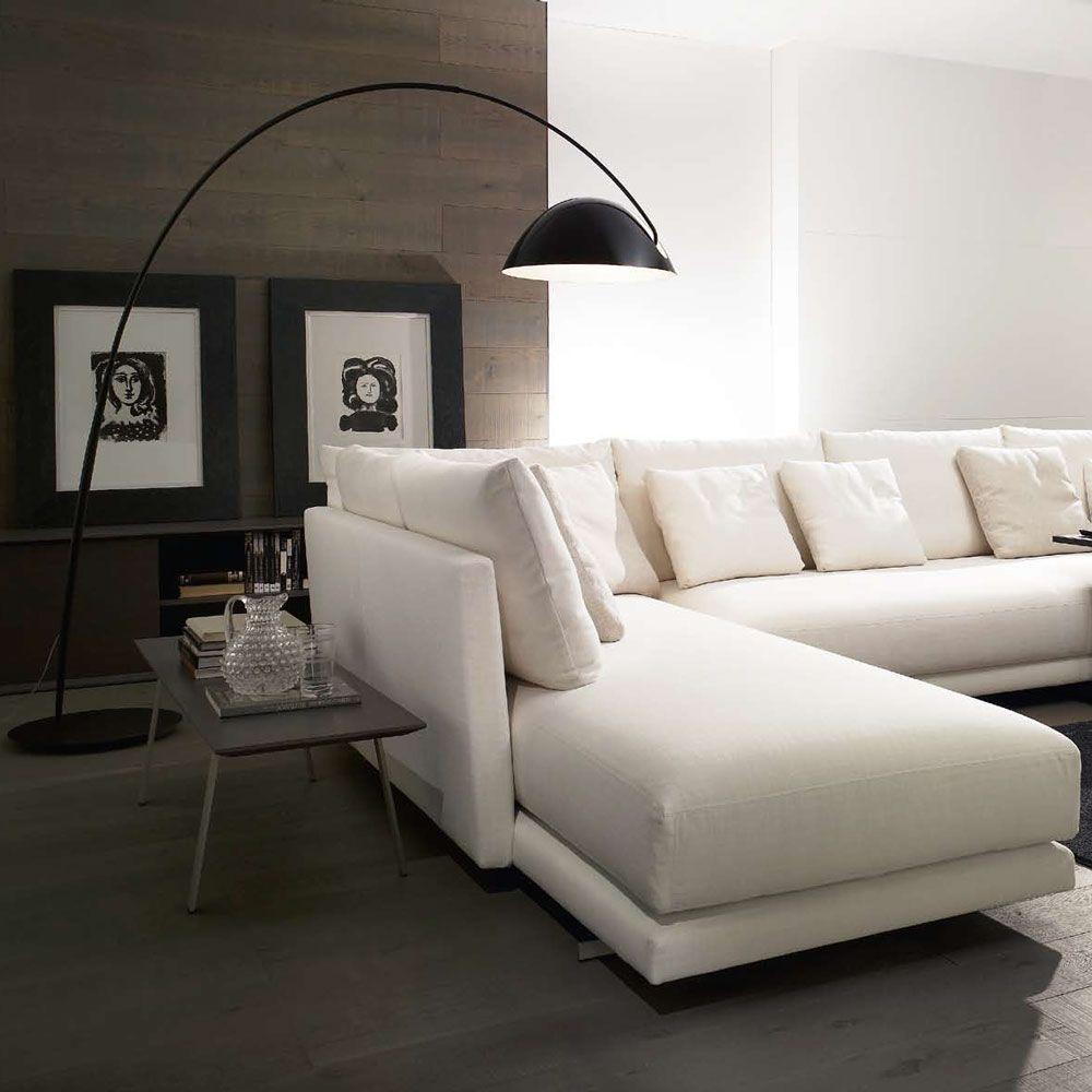 Lampe sur pied Arc de style scandinave – Éclairage LED élégant avec bras réglable