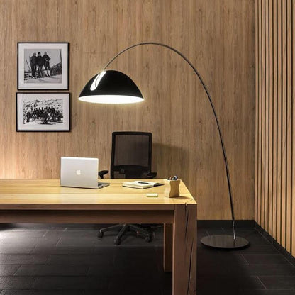 Lampe sur pied Arc de style scandinave – Éclairage LED élégant avec bras réglable