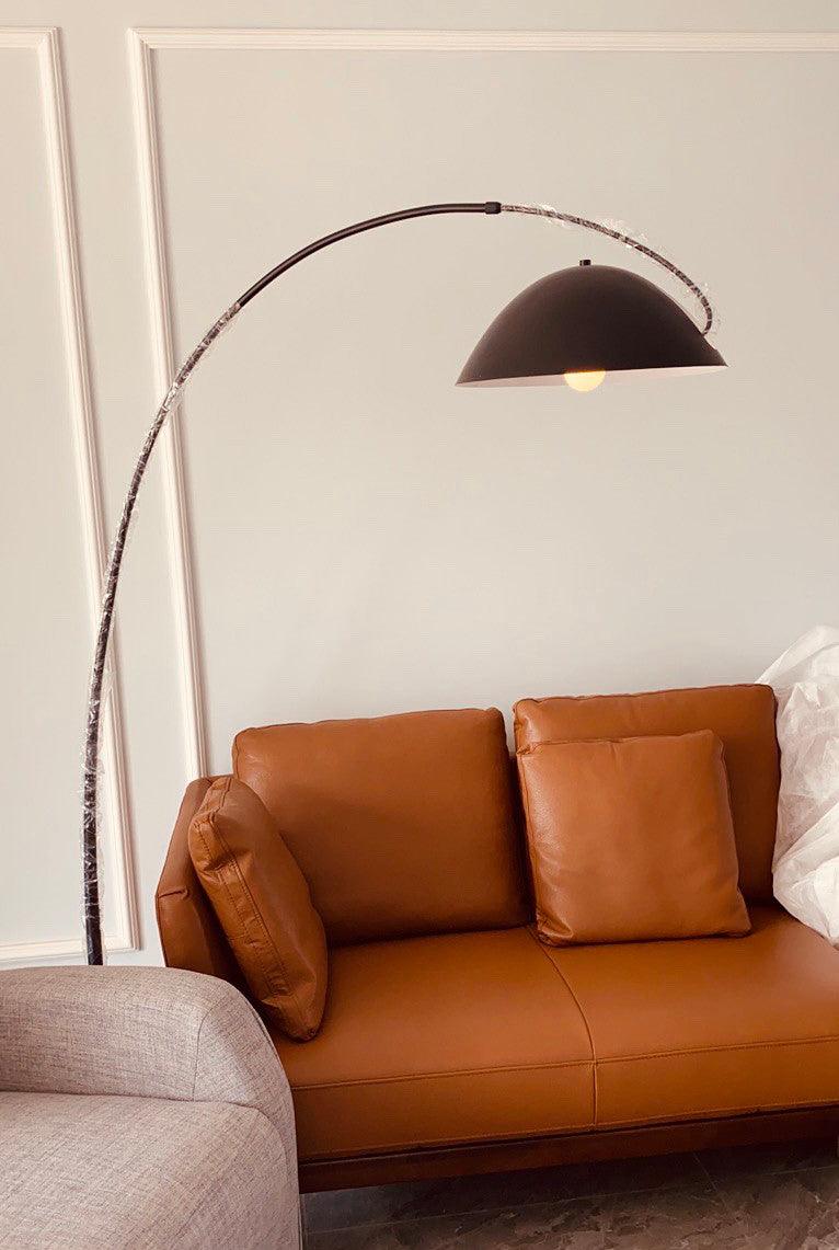 Lampe sur pied Arc de style scandinave – Éclairage LED élégant avec bras réglable