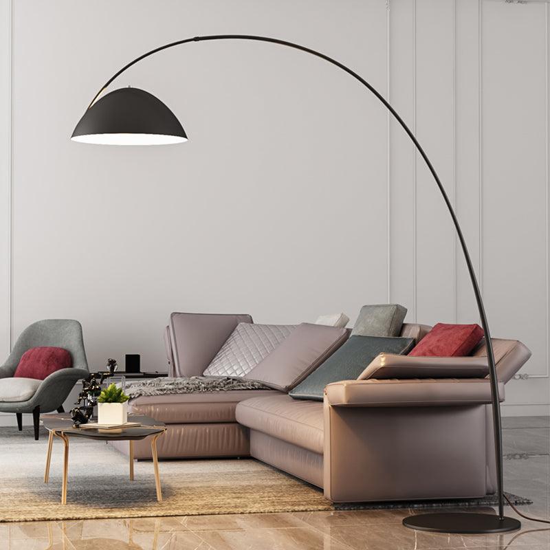Lampe sur pied Arc de style scandinave – Éclairage LED élégant avec bras réglable